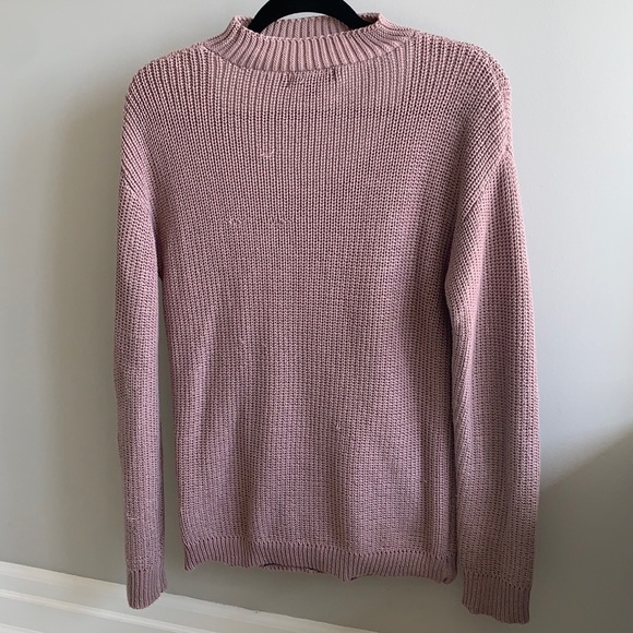 Choker neckline knit sweater - Picture 5 of 9